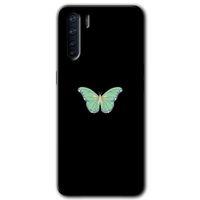 OPPO Oppo A91 Kılıf HD Desen Baskılı Arka Kapak - Butterfly Tree
