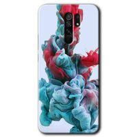 MRCİLETİSİM Xiaomi Redmi 9 Kılıf Baskılı Kapak - Renkli Karışım + 5D Tam Kaplayan Cam