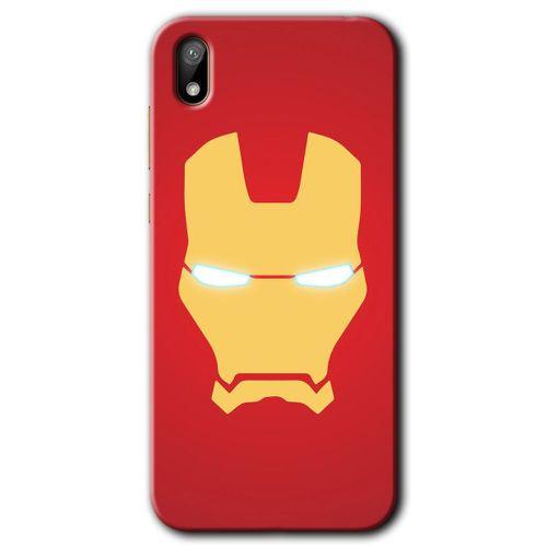 Potkal Hediye Fabrikası Huawei Y5 2019 Kılıf HD Desen Baskılı Arka Kapak - İronMan