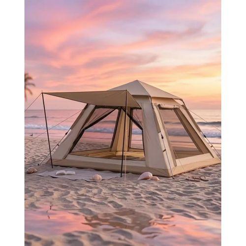 Büyük Aile Kamp Çadırı 240x240x160 Cm Gölgelikli 6 Kişilik Outdoor Çadır
