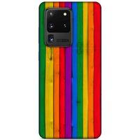 Lopard Samsung Galaxy S20 Ultra Uyumlu Kılıf Wood'X (24) Darbe Emici Kılıf Desenli