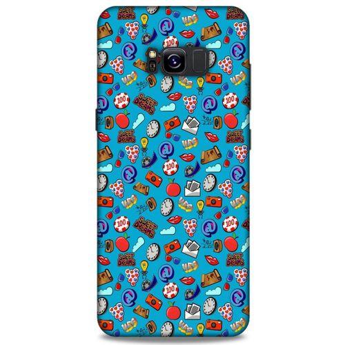 Retro (21) Desen Koruyucu Kapak Renkli Samsung Galaxy S8 Plus Kılıf