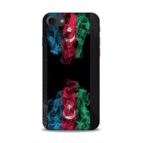 Apple Iphone 8 Uyumlu Kılıf Azarbaijan (5) Koruma Kabı Azeri Bayrak İllustre