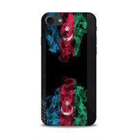 Apple Iphone 8 Uyumlu Kılıf Azarbaijan (5) Koruma Kabı Azeri Bayrak İllustre