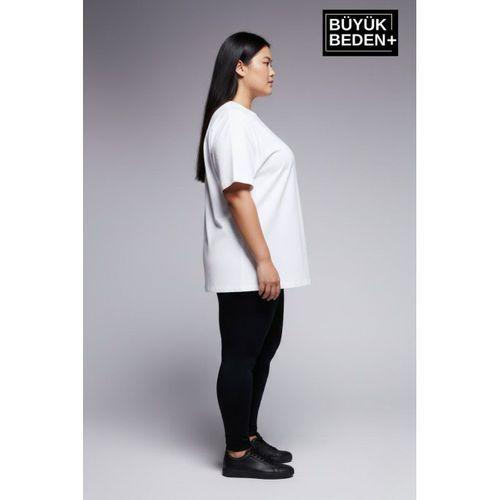 Büyük Beden Kadın Basic Tişört – Pamuklu Düz T-Shirt 3XL-6XL SPR26BTSK510