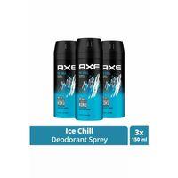 3 Adet Axe Ice Chill Erkek Deodorant Sprey 150 ml