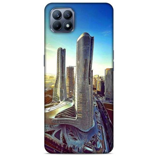 Huawei P40 Lite Kılıf Dünya Mimarisi (50) Shockproof Kılıf Pin On Towers