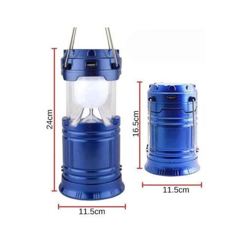 Kamp Lambası Solar Şarjlı Kızaklı Kamp Feneri Led Lamba Işıldak