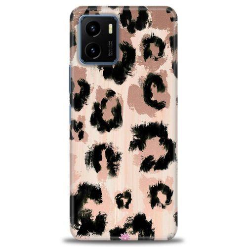 Vivo Y32 Kılıf HD Baskılı Kılıf - Leopar + Tam Ekran Koruyucu
