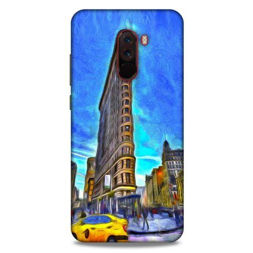 Xiaomi Pocophone F1 Kılıf Dünya Mimarisi (7) Telefon Kılıfı Flat Iron New York