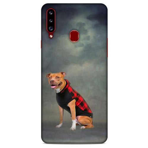 Samsung Galaxy A20s Kılıf Köpek Kıyafetleri (31) TPU Kılıf Pitbull Yelek