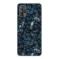Realme 7 Pro Uyumlu Kılıf Utopia (30) Silicone Case Pembe Yeşil