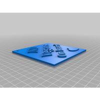 No Vegans On Board Araba Yazısı 3D Baskı (Bu ürün Sadece Plastik parçadır - Almadan Önce Soru Sorabilirsiniz)