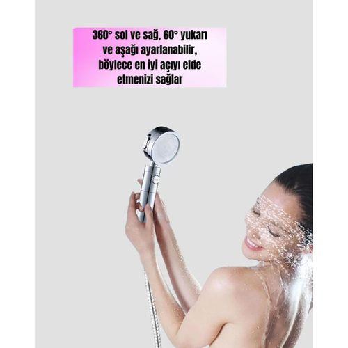 Yüksek Basınçlı 3 Fonksiyonlu Duş Başlığı