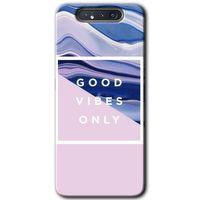 Potkal Hediye Fabrikası Samsung Galaxy A80 Kılıf HD Desen Baskılı Arka Kapak - Good Vibes