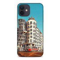 Apple iPhone 12 Kılıf Dünya Mimarisi (35) Fit Design Kılıf The Dancing House Çekya