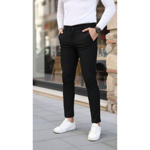 Erkek Slim Fit Likralı Gabardin Pantolon