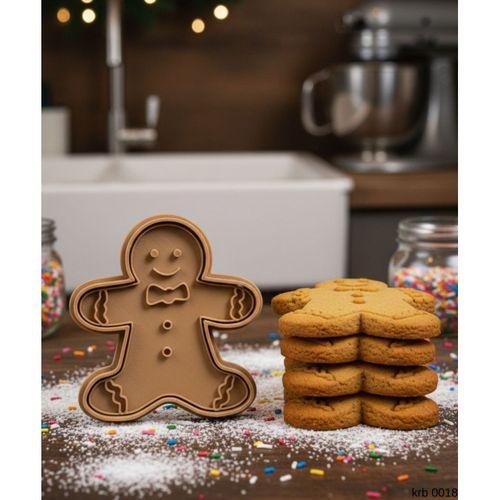 Gingerbread Adam Zencefilli Adam Sekillendirici Kalip Kurabiye Hamur Kesici Oyun ve Seker Hamuru Seti