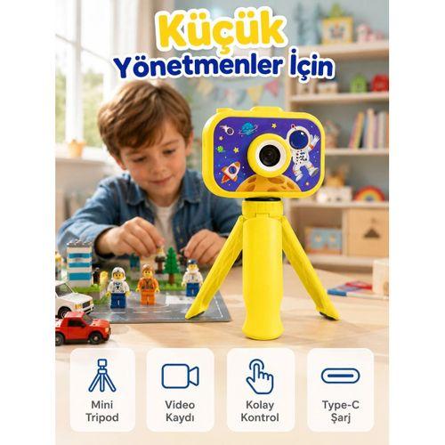 Çocuk Kamerası Fotoğraf Ve Video Çekimi Mini Tripodlu Dijital Kamera 2 0 Tft Ekran