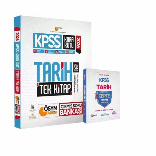 2026 KPSS Tarihin Kara Kutusu ve Tarih CEPTE Konu-Soru-Cevap Konu Özetli Dijital Çözümlü 2li Set