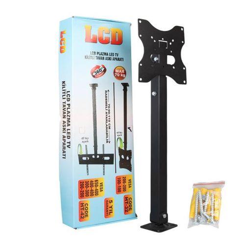 PowerMaster PM-32 Led/Lcd/Plazma 70-90-110 CM Dar Ağız 45 Derece Açılı Tavan TV Askı Aparatı