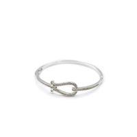 Taşlı Vip Bilezik - Gümüş