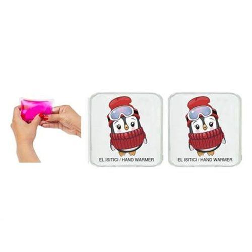 2 Adet Bereli Penguen Cep Sobası,El Isıtıcı,Sıcak Su Torbası Pvc  10X9,5Cm