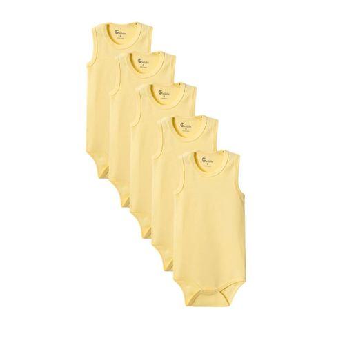 Sarı Askılı Body Zıbın 2-7 YAŞ Çocuklar İçin (5 ADET) Alttan Çıtçıtlı Özel Gereksinimli