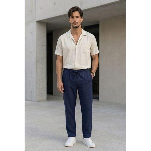 Prawer Baggy Kalıp Odessa Kumaş Jogger Erkek Pantolon - Lacivert