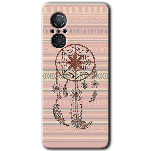 Huawei Nova 9 SE HD Baskılı Kılıf + 9D Tam Ekran Koruyucu - Mandala Retro