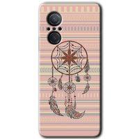 Huawei Nova 9 SE HD Baskılı Kılıf + 9D Tam Ekran Koruyucu - Mandala Retro