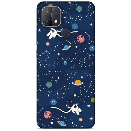 Oppo A15s Uyumlu Kılıf Mavi Delisi (21) Koruyucu Kapak Uzay