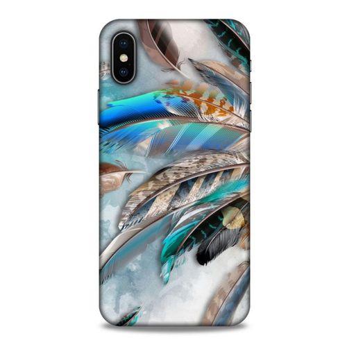 Apple iPhone XS Kılıf Desenli Özel Seri Tüyler (30) Silicone Case