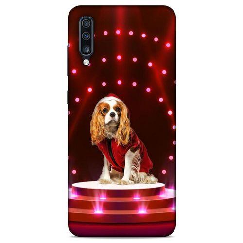 Samsung Galaxy A70 Kılıf Köpek Kıyafetleri (38) Neo Hybrid Kılıf King Charles Yelek