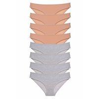8 adet Süper Eko Set Likralı Kadın Slip Külot Ten Gri