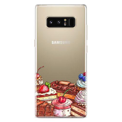 Samsung Galaxy Note 8 Kılıf Pasta Malzemeleri Arka Kapak Koruma Desenli Full Koruyucu