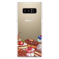 Samsung Galaxy Note 8 Kılıf Pasta Malzemeleri Arka Kapak Koruma Desenli Full Koruyucu