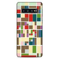 Lopard Samsung Galaxy S10 Uyumlu Kılıf Soyut Sanat (47) Baskılı Crystal Flex Kılıf