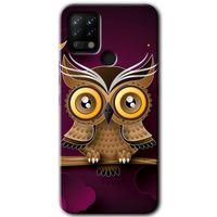Tecno Pova Kılıf HD Desen Baskılı Arka Kapak - Owl Bird Branch