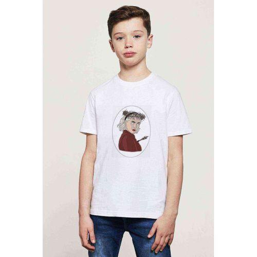 Chilling Adventures of Sabrina Ressurection Baskılı Unisex Çocuk Beyaz t-shirt