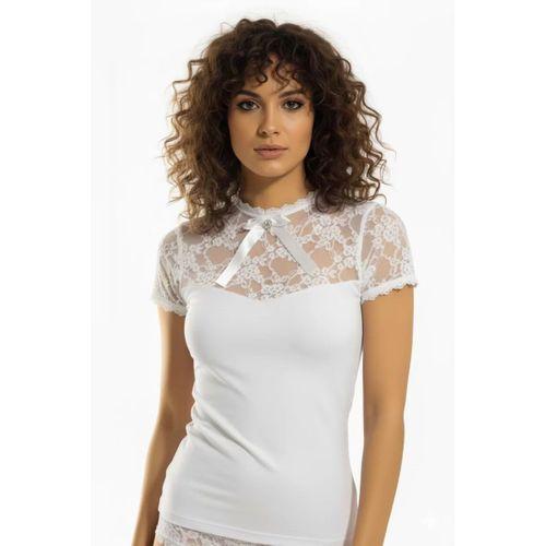 2140 Geniş Dantelli K.kollu Elastane