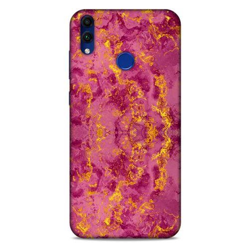 Mermer Desenli (35) Tema Fit Design Kılıf Burgonya Huawei Honor 8C Kılıf