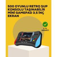 Taşınabilir El Konsolu 500 Oyunlu – Geniş Ekran Ve Uzun Pil Ömrü