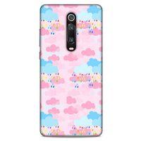 Xiaomi Mi 9T Pro Kılıf Pastel Renkler (49) Ultra Silikon Kılıf Şeker Pembe Mavi