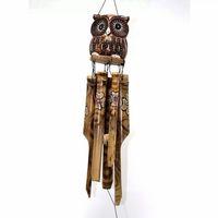 Bambu Baykuşlu Çan 60 Cm