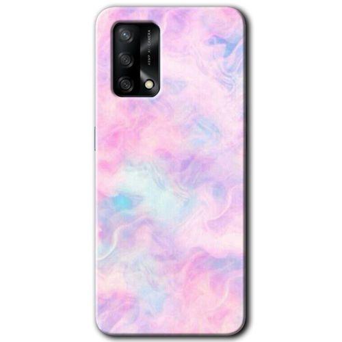 Oppo A54 Kılıf Baskılı Arka Kapak - Pembe-Duman +Tam Ekran Koruyucu