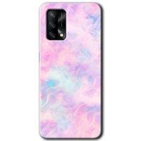 Oppo A54 Kılıf Baskılı Arka Kapak - Pembe-Duman +Tam Ekran Koruyucu