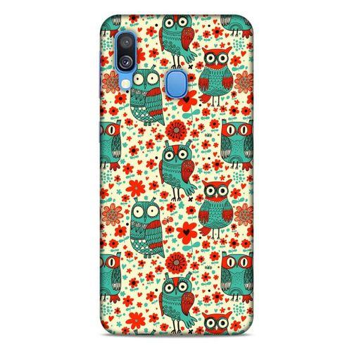 Baykuşlar (14) Desenli Silikon Kapak Telefon Kabı Samsung Galaxy A40 Kılıf