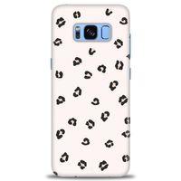 Samsung Galaxy S8 Plus Kılıf HD Baskılı Kılıf - Kahveli Leopar + Tam Ekran Koruyucu