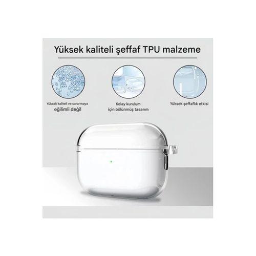 Airpods Pro 3. Nesil İle Uyumlu Şeffaf Cyrstal Clear Ultra Berrak Kılıf ( Kulaklık Değildir )
